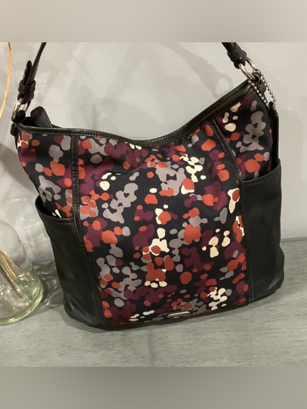 Coach Park Splatter Print Hobo Shoulder Bag